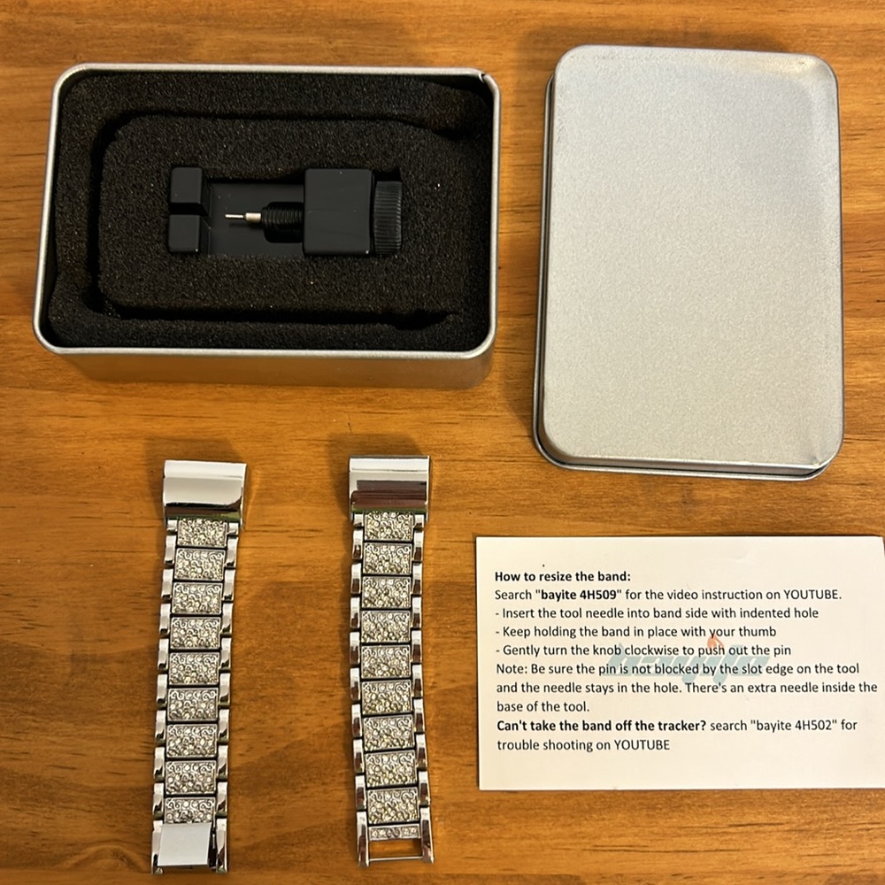 Shiny Fitbit Charge 2 watchband NWOT - Picture 5 of 6